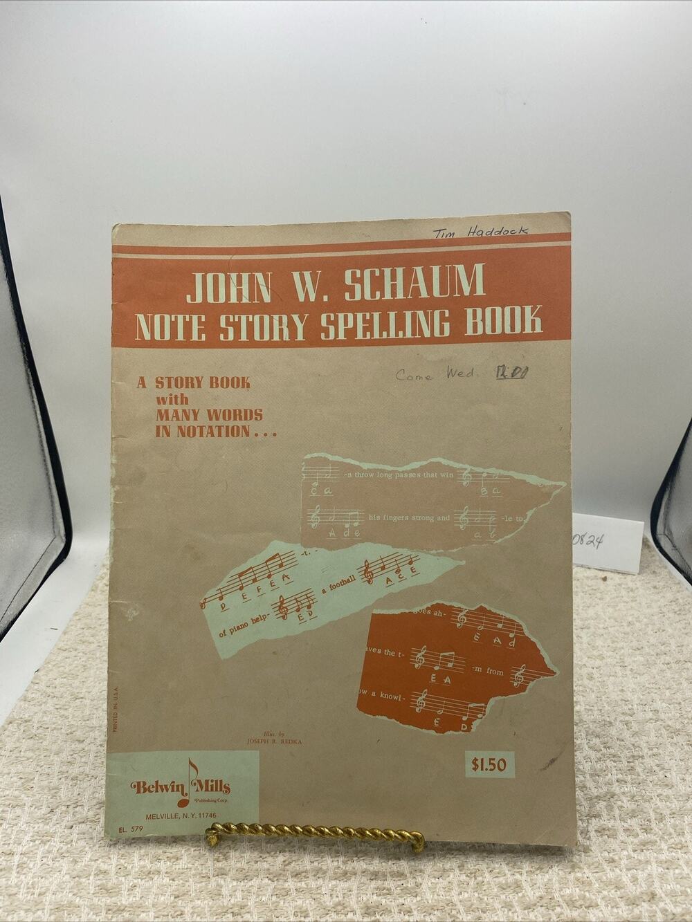 John Schaum Note Story Spelling Book- Belwin Mills Publishing